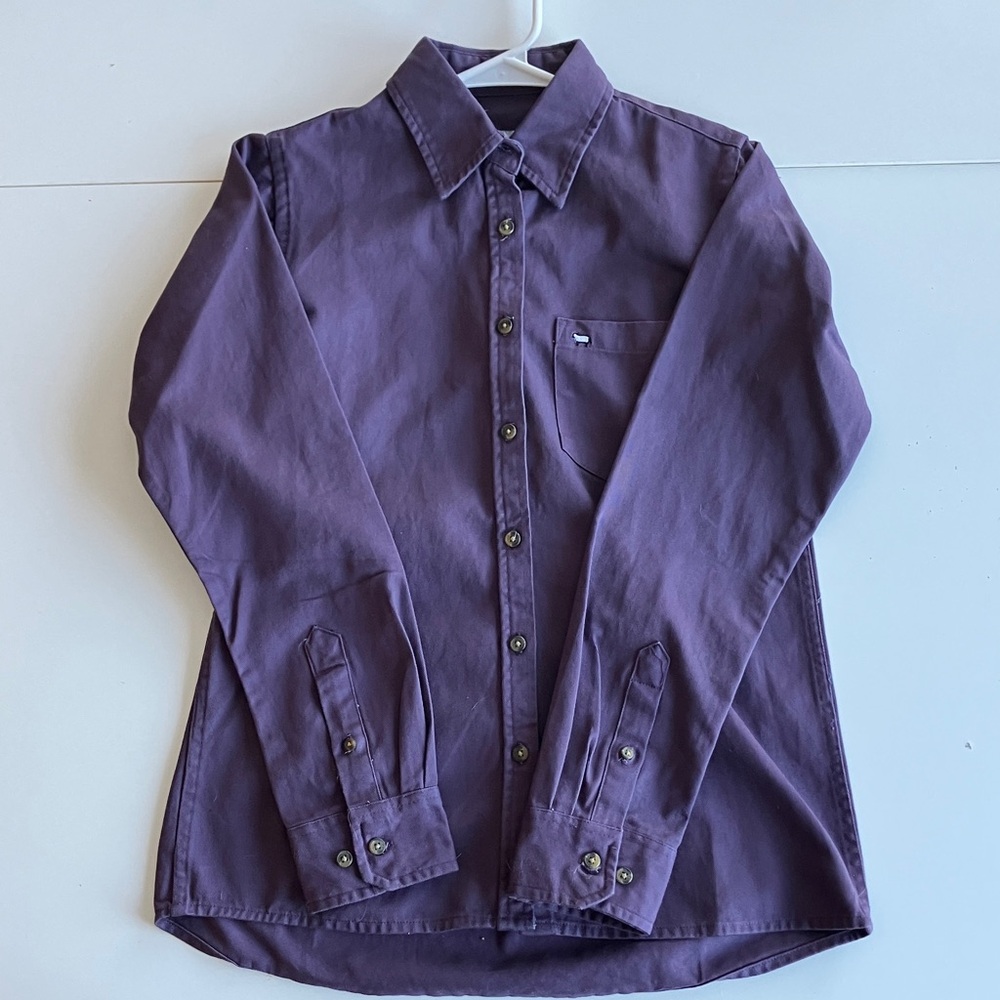 Peau De Loup Men's Deep Purple Button-Down Shirt